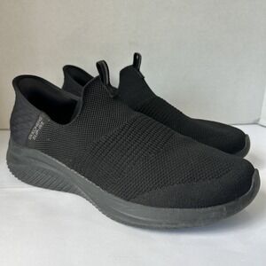 Skechers Womens Slip-In Comfort Cooled Shoe Size 9 Black Mesh Memory Foam